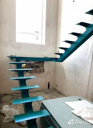 Забежная лестница с установкой