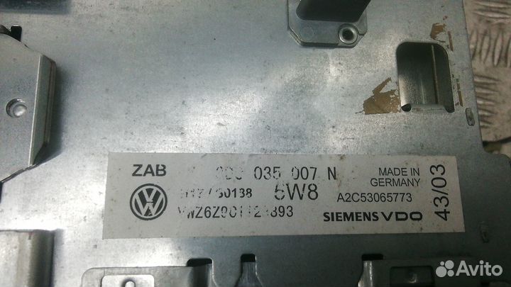 Магнитола volkswagen phaeton 1 2002