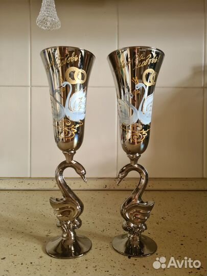 Набор свадебные бокалы Совет да любовь 200мл 2шт