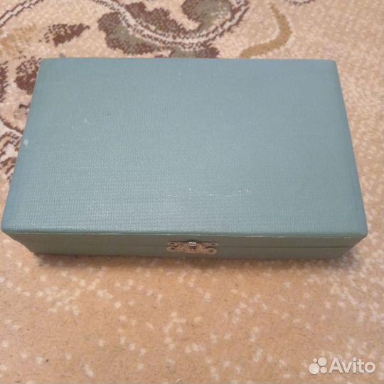 Советский набор чайных ложек. Золочение