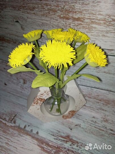 Ваза из гипса с колбой