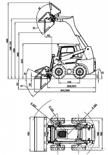 Мини-погрузчик ANT 1200, 2024