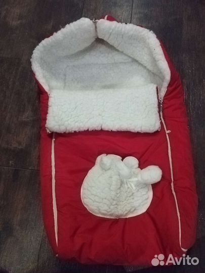 Зимний конверт в коляску