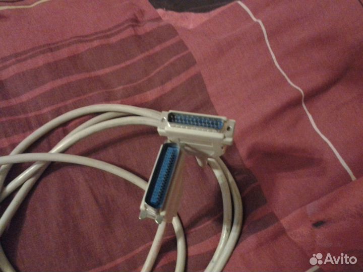Провода от принтера и компьютера старого образца