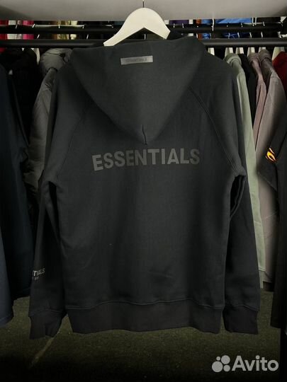 Зип худи essentials черный S M L XL