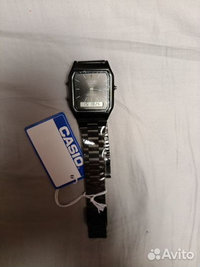 Часы casio два циферблата unisex