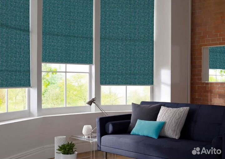 Рулонные шторы однотонные