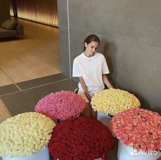 Розы в коробке