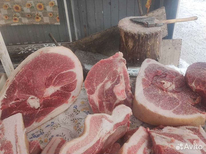 Мясо свинина домашняя не жирная