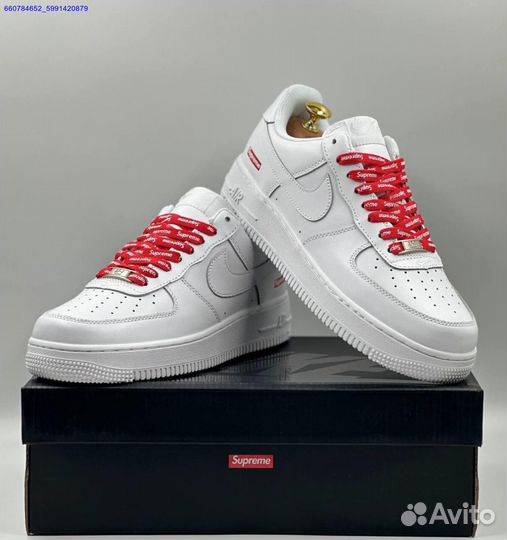 Кроссовки Nike Air Force 1 Low & Supreme (Арт.74314)