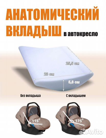 Вкладыш анатомический в автолюльку