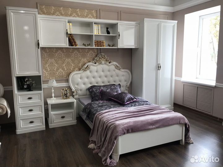 Спальня детская натали белый глянец