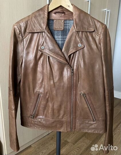 Куртка натуральная кожа massimo dutti