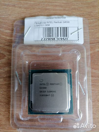 Процессор Intel Pentium G4560 LGA1151OEM