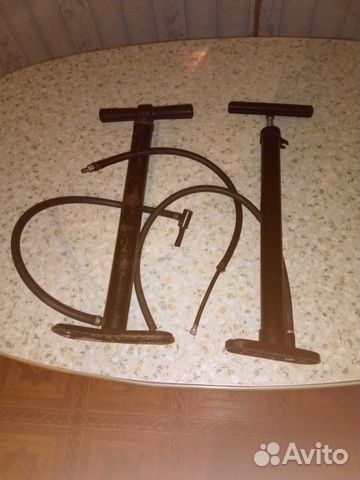 Ручной насос с автомобильным и другим переходником