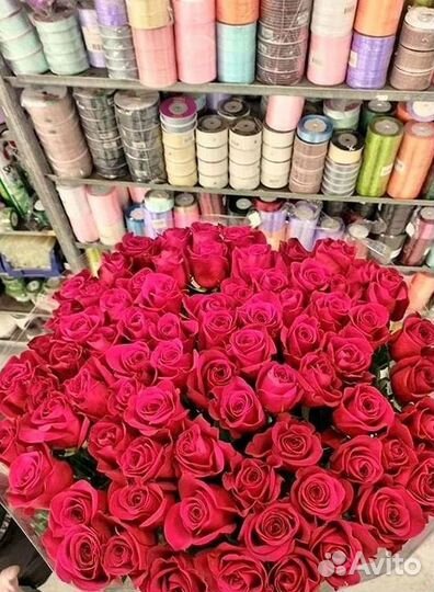 Высокие метровые розы