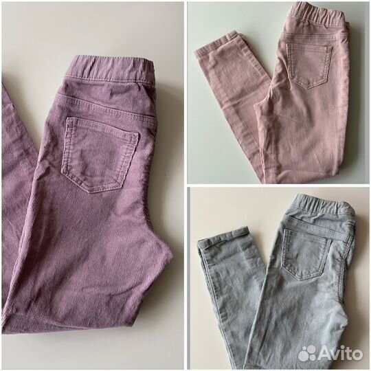 Брюки H&M вельветовые на девочку