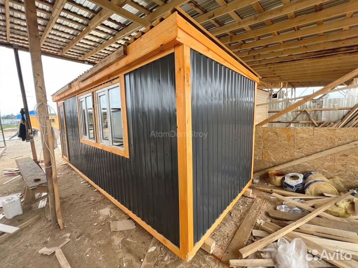 Новые деревянные бытовки