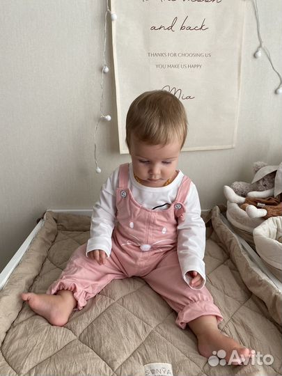 Комбинезон новый с лонгсливом на девочку 74/80