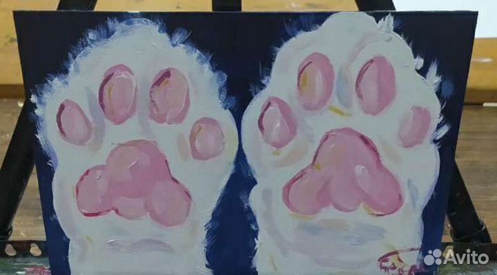 Картина акрилом на холсте