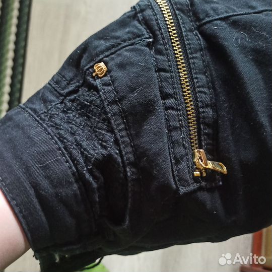 Черная джинсовая мини-юбка 42-44