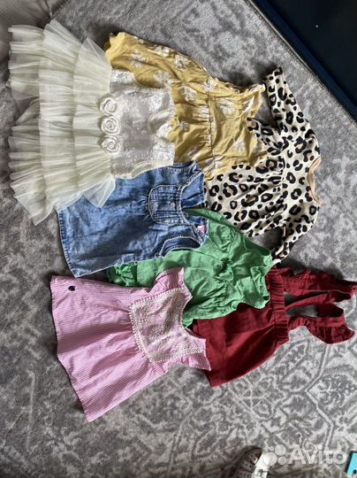 Вещи пакетом на девочку 68 74 zara hm kiabi