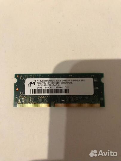 Новая оперативная sdram Micron и Viking sodimm