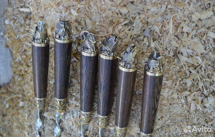 Шампура подарочные. Набор шампуров. Шампура