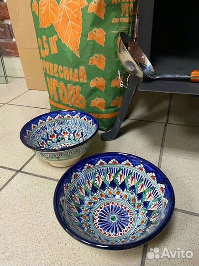 Казан чугунный с печкой комплект