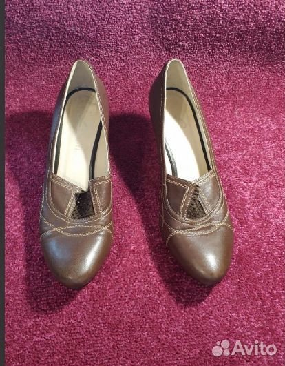 Туфли кожаные, 38-39