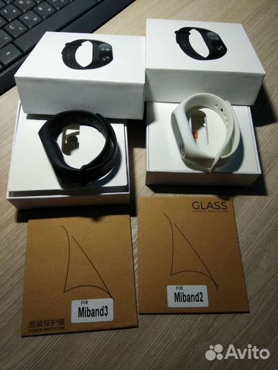 Фитнес трекер xiaomi mi band 2 и гарнитура стере