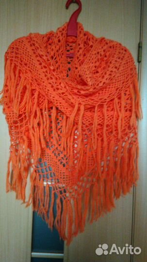 Новая женская шерстяная шаль ручной работы