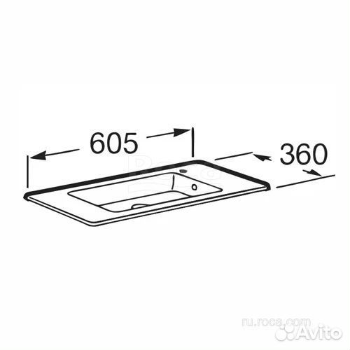 Раковина Roca Debba Unik 60x36 32799H00Y