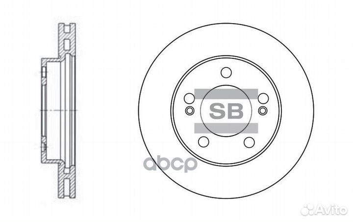 SD3024 диск тормозной передний SsangYong Kyron