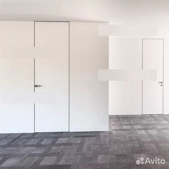 Высокие скрытые двери