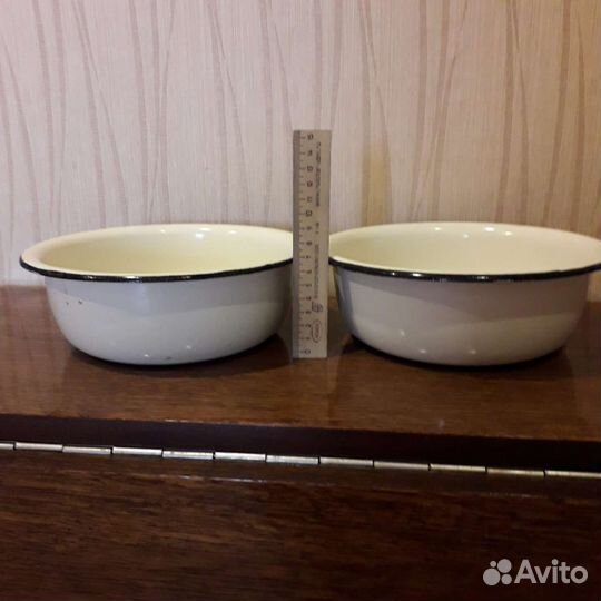 Миски эмалированные СССР новые объем 1,8 литра