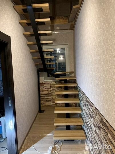 Перила деревянные с монтажем