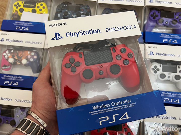 Геймпад для Sony PS4, пк, смартфон (красный)