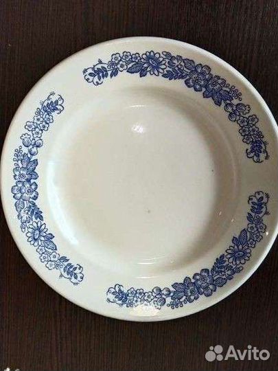 Тарелки, блюдо овальное, блюдо круглое СССР зик