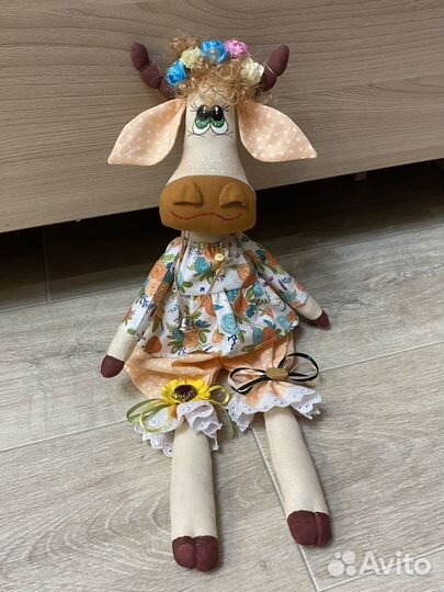 Кукла тильда корова