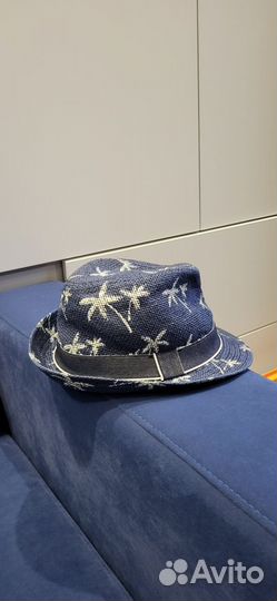 Шляпа панама плетёная пляжная на мальчика