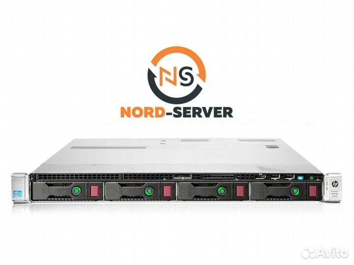 Сервер HP DL360p Gen8 4LFF 2x E5-2660 32GB 460W