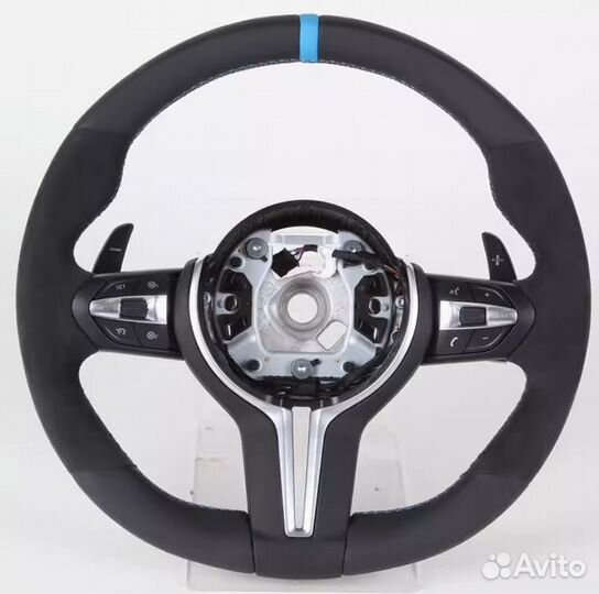 Руль BMW карбон, подогрев, дисплей, лепестки