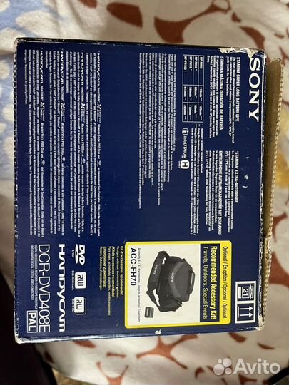 Видеокамера sony handycam DCR-DVD408E