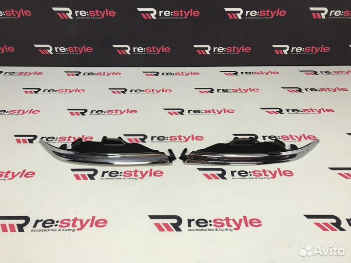 Ресницы фар Toyota Camry 55 14-17 Хром R2185