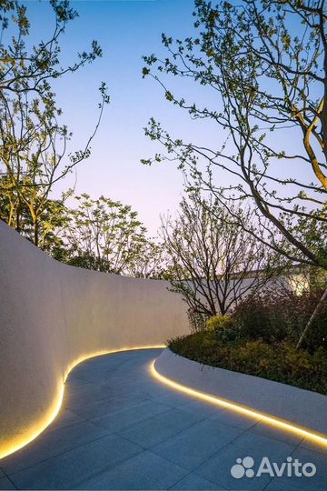 Подсветка фасадов и комнат гибким неоном