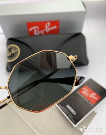 Очки ray ban octagon черные