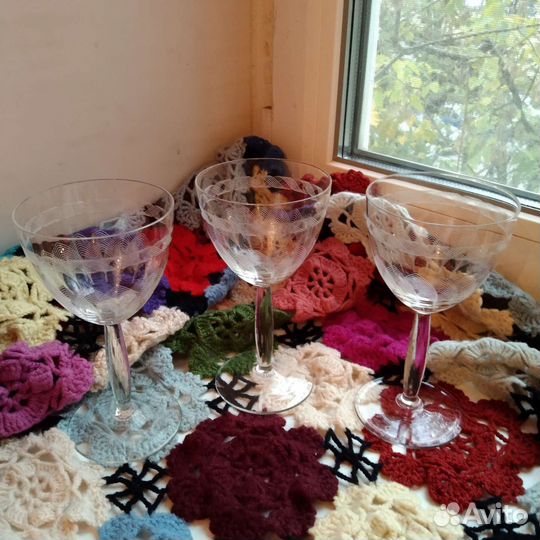 Фужер бокал старинное стекло Мальцов