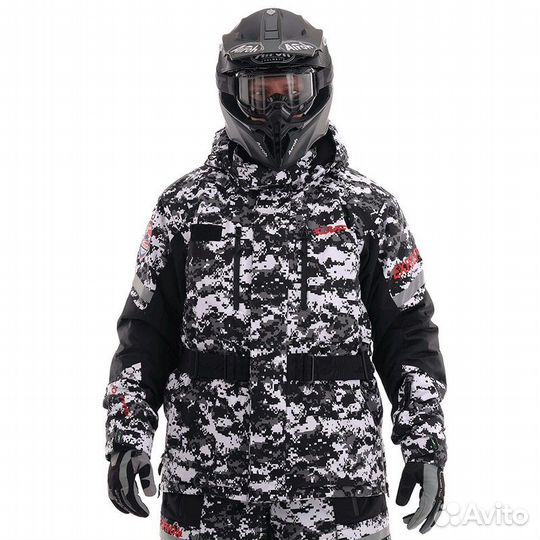 Куртка снегоходная Dragonfly expedition Camo-Red