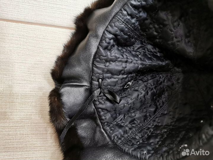 Шапка из меха норки Дизайнерская